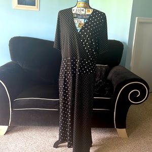 ASOS Midi Wrap Tea Dress in Mix Spot Print